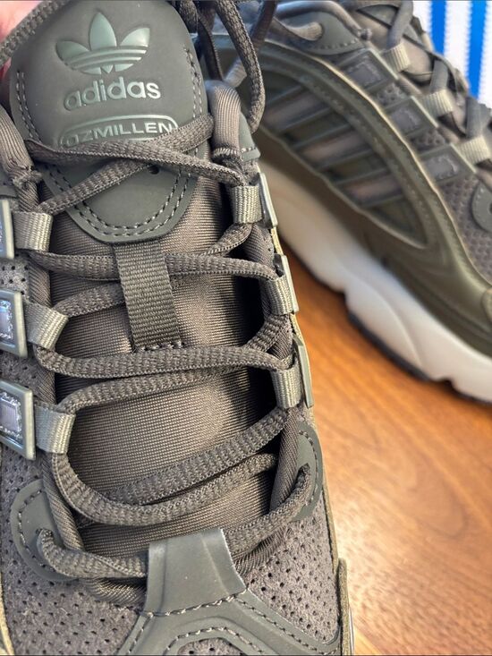 NEW Adidias Ozmillem Green Olive 90s Throwback Shoe Men Size 8.5 main image 7